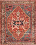 Antique Persian Serapi Area Rug 71126 by Nazmiyal Antique Rugs