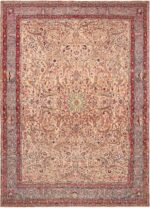 Antique Persian Tehran Area Rug 71106 by Nazmiyal Antique Rugs