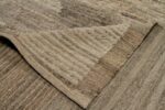 Back Of Brown Primitive Design Modern Distressed 60888 by Nazmiyal Antique Rugs