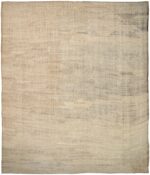 Beige Geometric Modern Distressed 60875 by Nazmiyal Antique Rugs