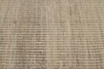 Detail Of Beige Brown Textured Modern Distressed Runner Rug 60890 by Nazmiyal Antique Rugs