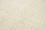 Detail Of Light Ivory Geometric Modern Distressed 60883 by Nazmiyal Antique Rugs