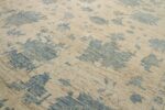 Details Of Beige Blue Geometric Modern Oushak 60871 by Nazmiyal Antique Rugs