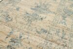 Details Of Ivory Floral Modern Oushak Runner Rug 60872 by Nazmiyal Antique Rugs