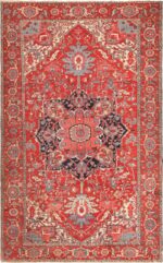 Large Antique Persian Serapi Area Rug 71112 by Nazmiyal Antique Rugs