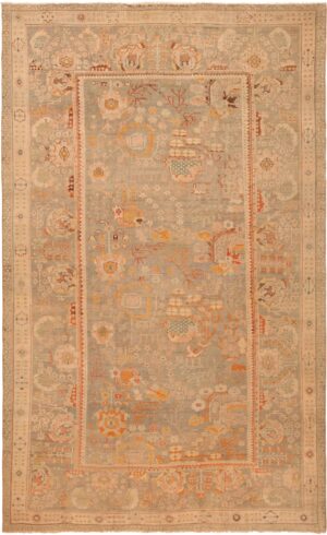 Large Antique Turkish Oushak Area Rug 71040 by Nazmiyal Antique Rugs