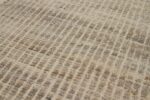 Texture Of Beige Brown Textured Modern Distressed Runner Rug 60890 by Nazmiyal Antique Rugs