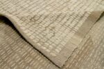 Weave Of Beige Geometric Modern Distressed 60875 by Nazmiyal Antique Rugs