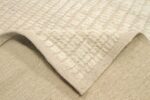 Weave Of Texture Of Whole Ivory Textured Modern Distressed Runner Rug 60884 by Nazmiyal Antique Rugs