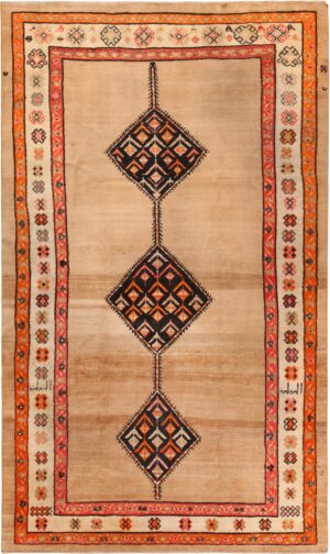 Antique Persian Serab Camel Hair Rug 71123 by Nazmiyal Antique Rug