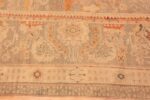 Border Of Large Antique Turkish Oushak Area Rug 71040 by Nazmiyal Antique Rugs