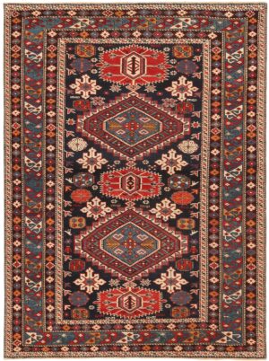 Magnificent Antique Caucasian Karakashly Rug 71159 by Nazmiyal Antique Rugs