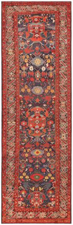 Marvelous Antique Caucasian Chi Chi Runner 71166 by Nazmiyal Antique Rugs