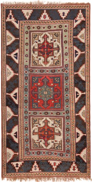Marvelous Antique Caucasian Kazak Rug 71150 by Nazmiyal Antique Rugs