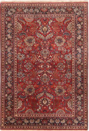 Splendid Antique Persian Isfahan Rug 71120 by Nazmiyal Antique Rugs