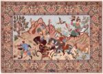 Vintage Persian Isfahan Hunting Scene Rug 71199 by Nazmiyal Antique Rug