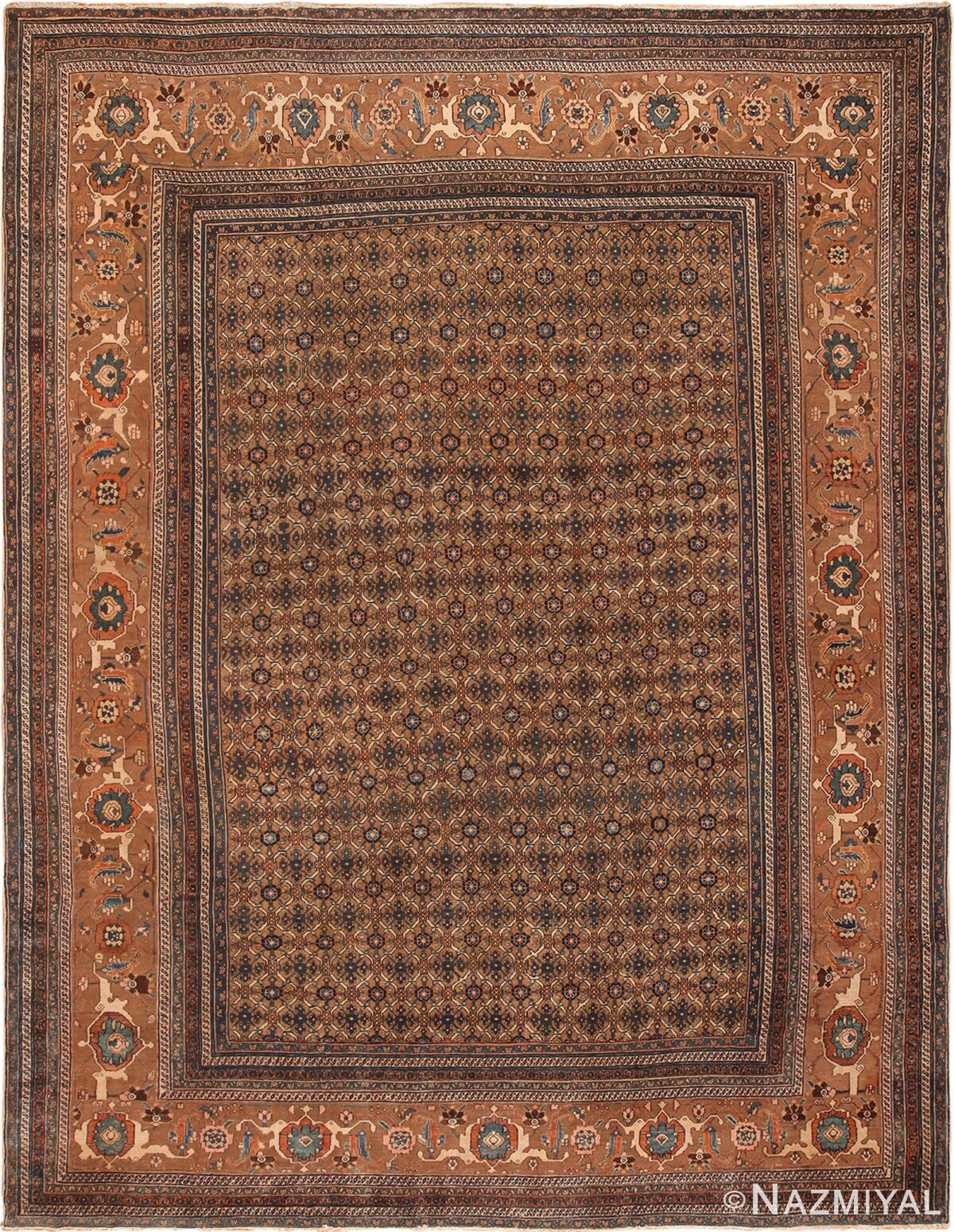 Antique Persian Bibikabad Rug 70308 by Nazmiyal Antique Rugs