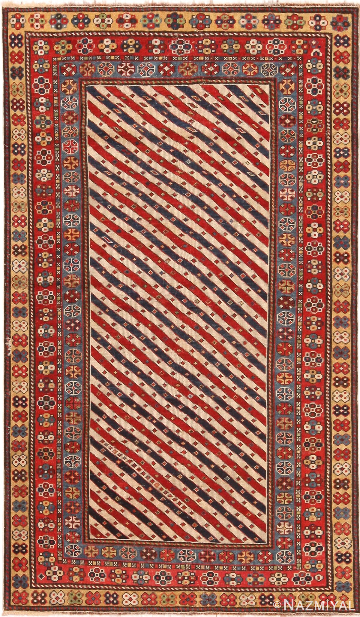 Antique Tribal Caucasian Kuba Rug 71230 by Nazmiyal Antique Rugs