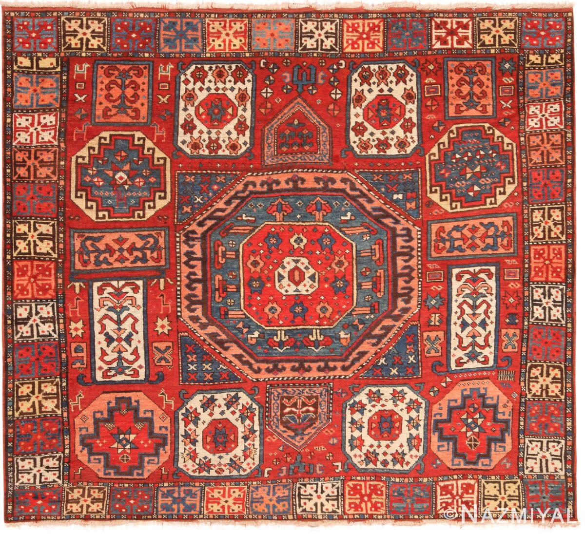 Eyecatching Antique Turkish Konya Rug 71151 by Nazmiyal Antique Rugs