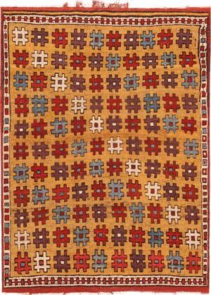 Impressive Antique Turkish Konya Rug 71277 by Nazmiyal Antique Rugs