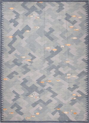 Modern Swedish Inspired Kilim Rug 60926 by Nazmiyal Antique Rugs