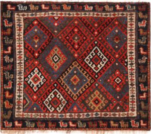 Spectacular Antique Persian Kurdish Rug 71235 by Nazmiyal Antique Rugs