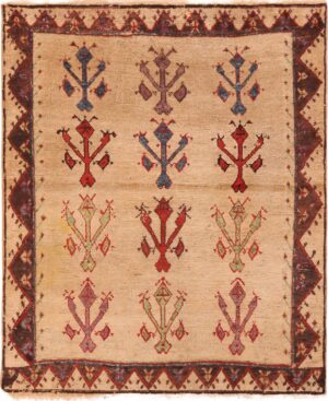 Splendid Antique Turkish Karapinar Rug 71252 by Nazmiyal Antique Rugs