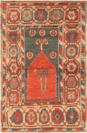 Superb Antique Turkish Konya Prayer Rug 71188 by Nazmiyal Antique Rugs