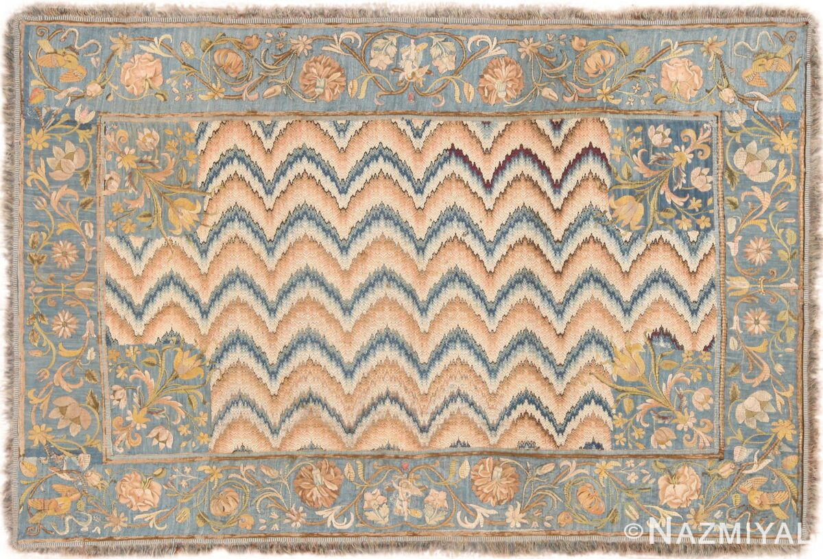 Magnificent Antique Italian Silk Textile 71267 by Nazmiyal Antique Rugs