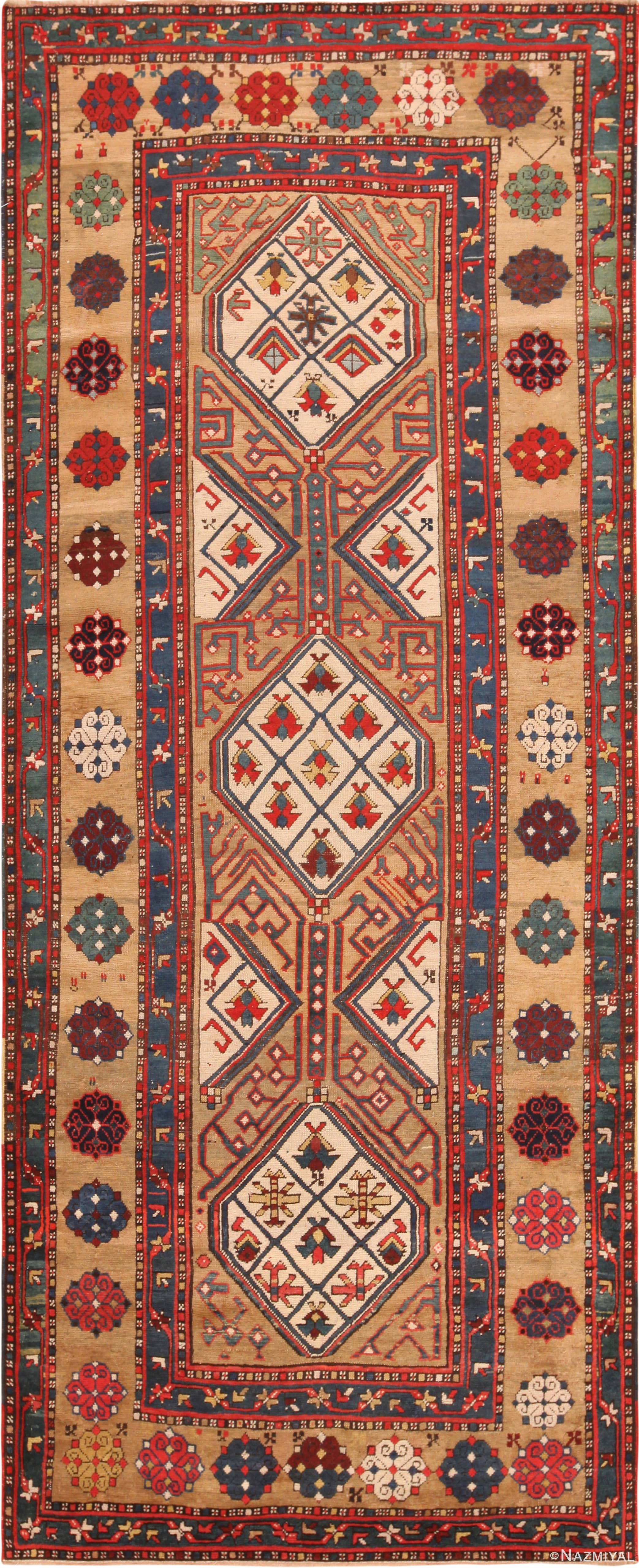 Marvelous Antique Caucasian Shahsevan Rug 71275 by Nazmiyal Antique Rugs