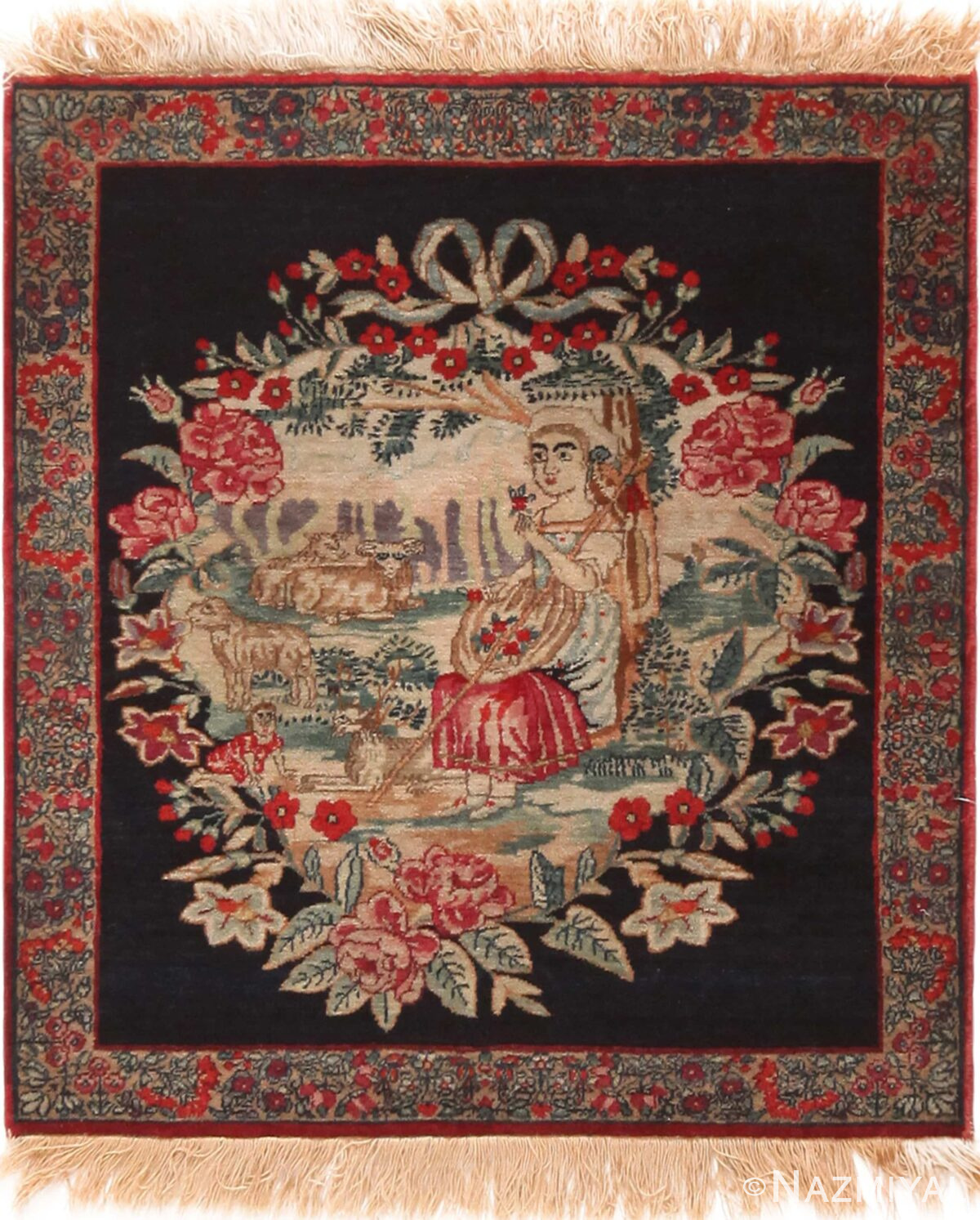 Marvelous Antique Persian Kerman Rug 71194 by Nazmiyal Antique Rugs