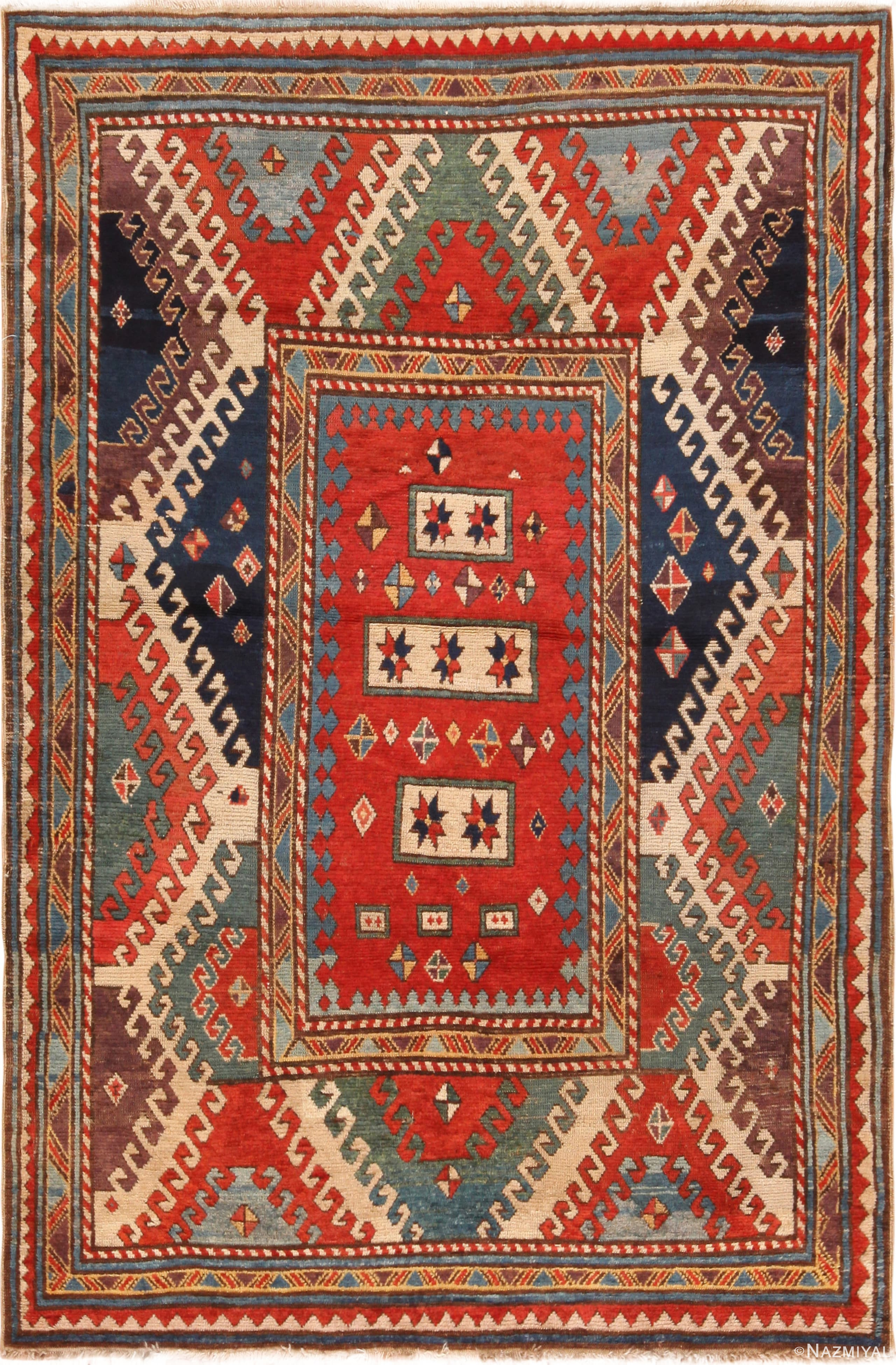 Spectacular Antique Caucasian Borchalou Rug 71226 by Nazmiyal Antique Rugs