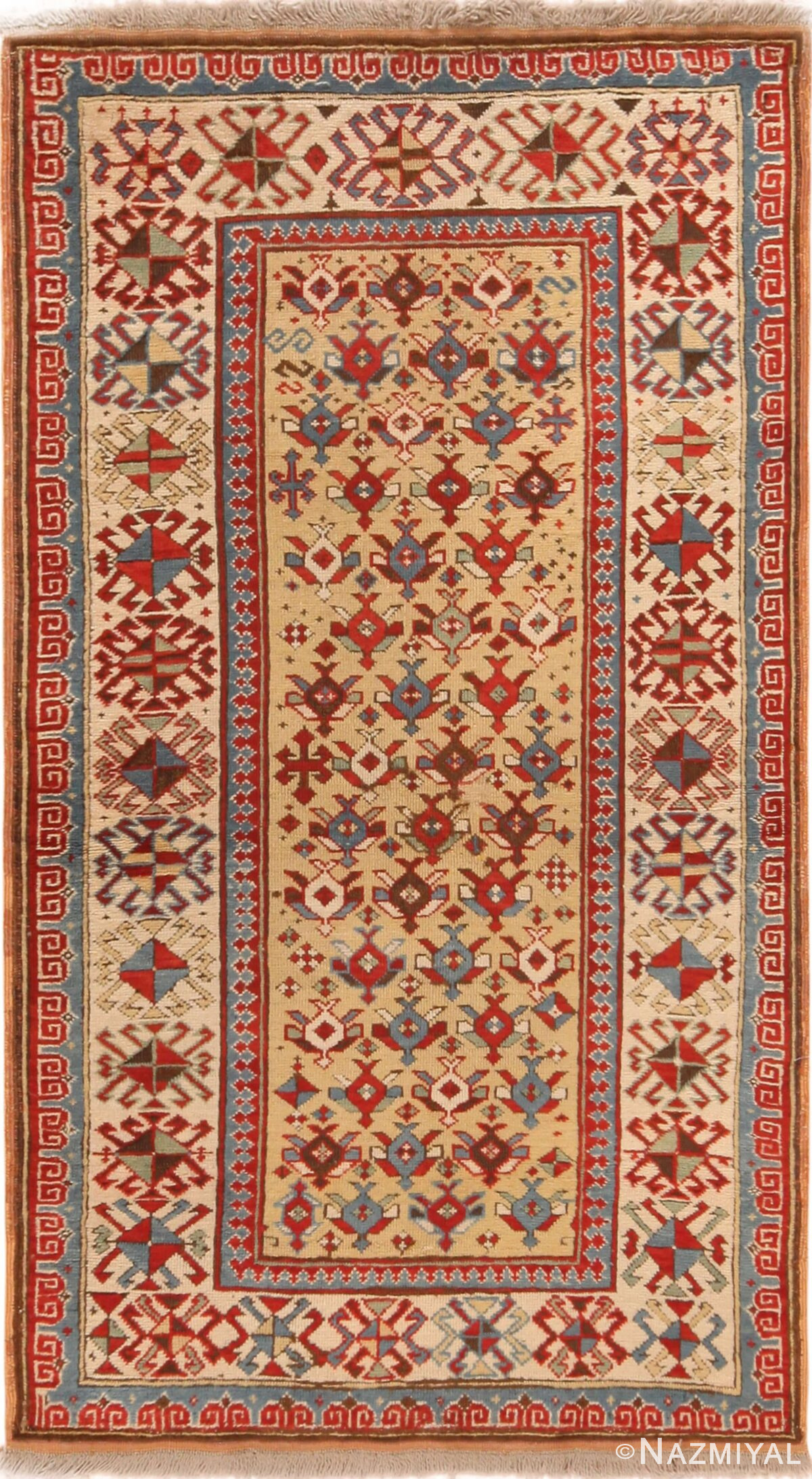 Spectacular Antique Caucasian Shirvan Rug 71280 by Nazmiyal Antique Rugs