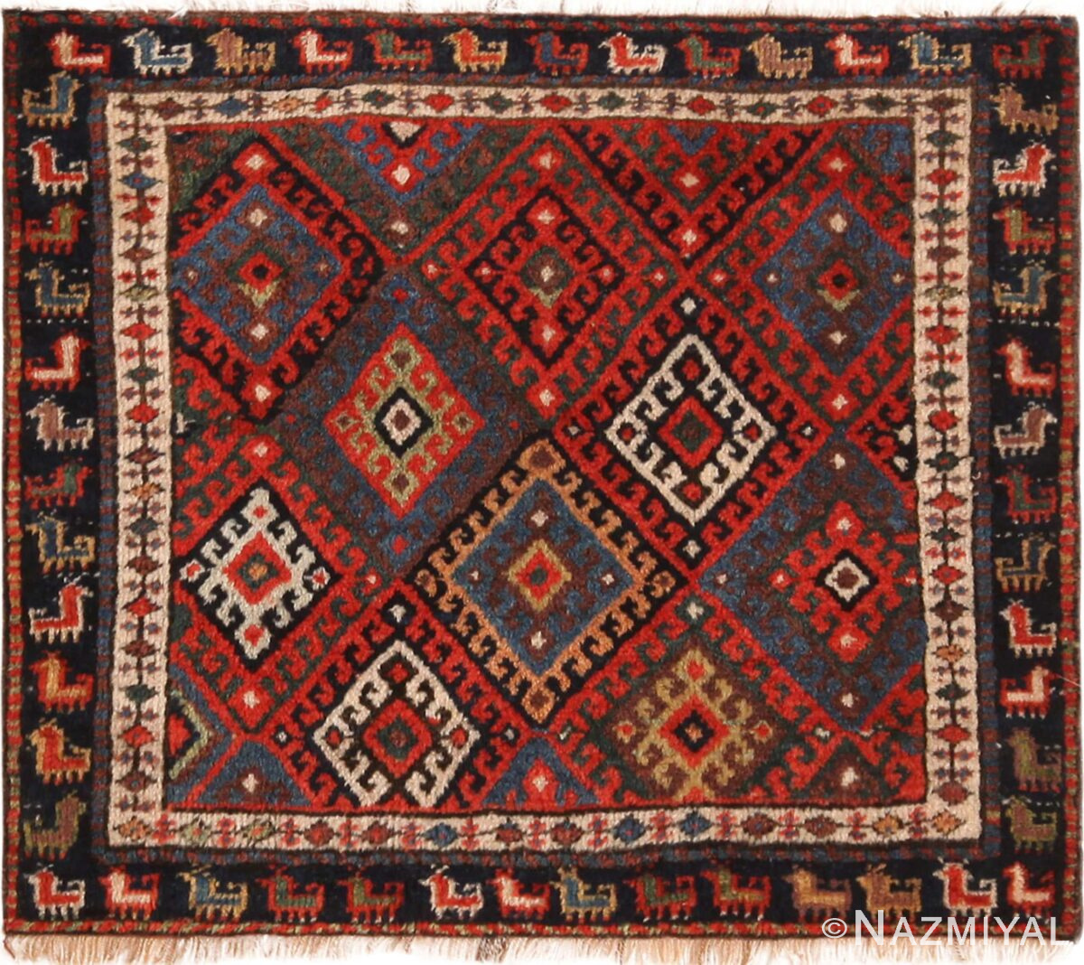 Spectacular Antique Persian Kurdish Rug 71235 by Nazmiyal Antique Rugs
