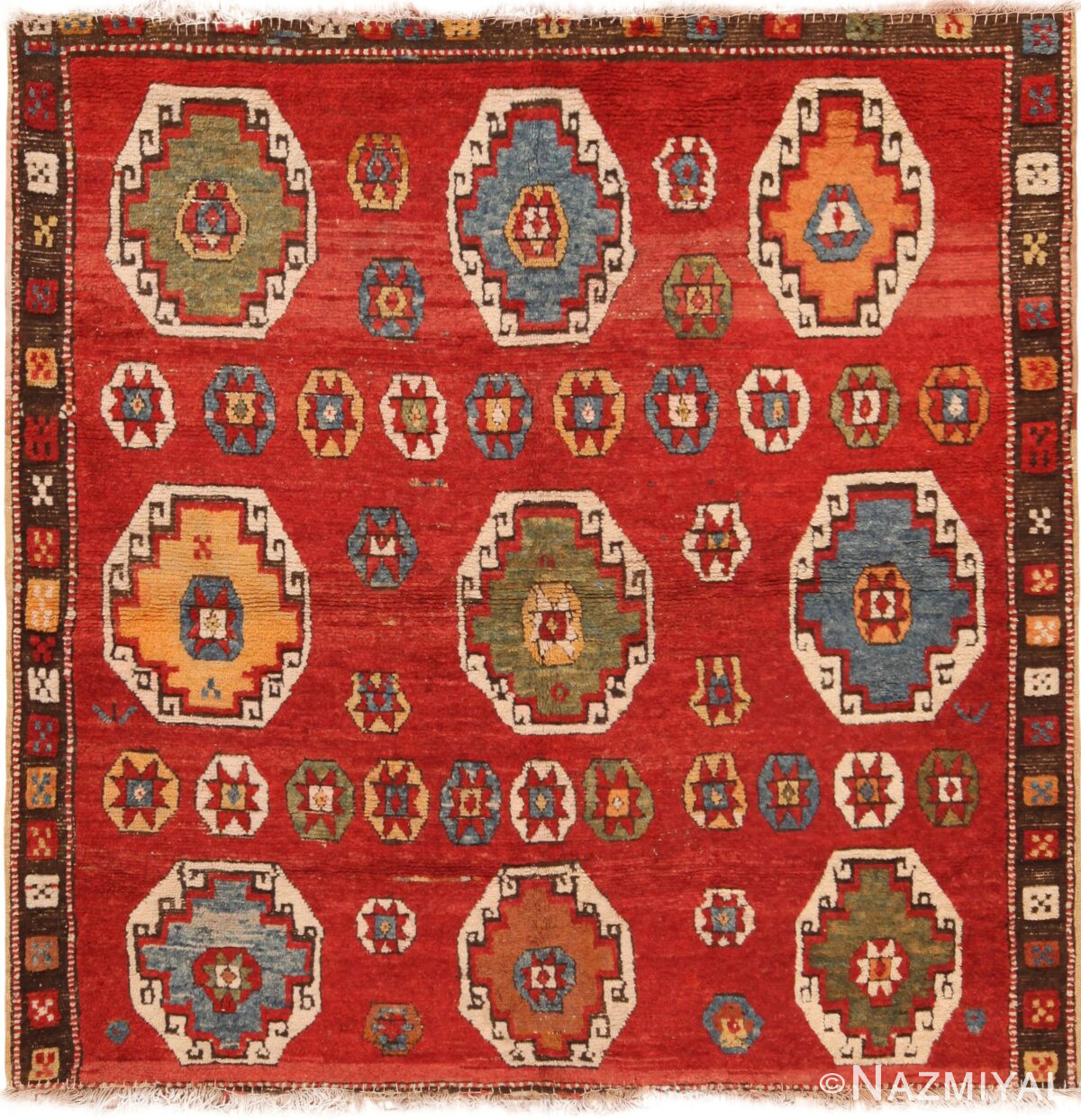 Splendid Antique Turkish Konya Yatak Rug 71185 by Nazmiyal Antique Rugs