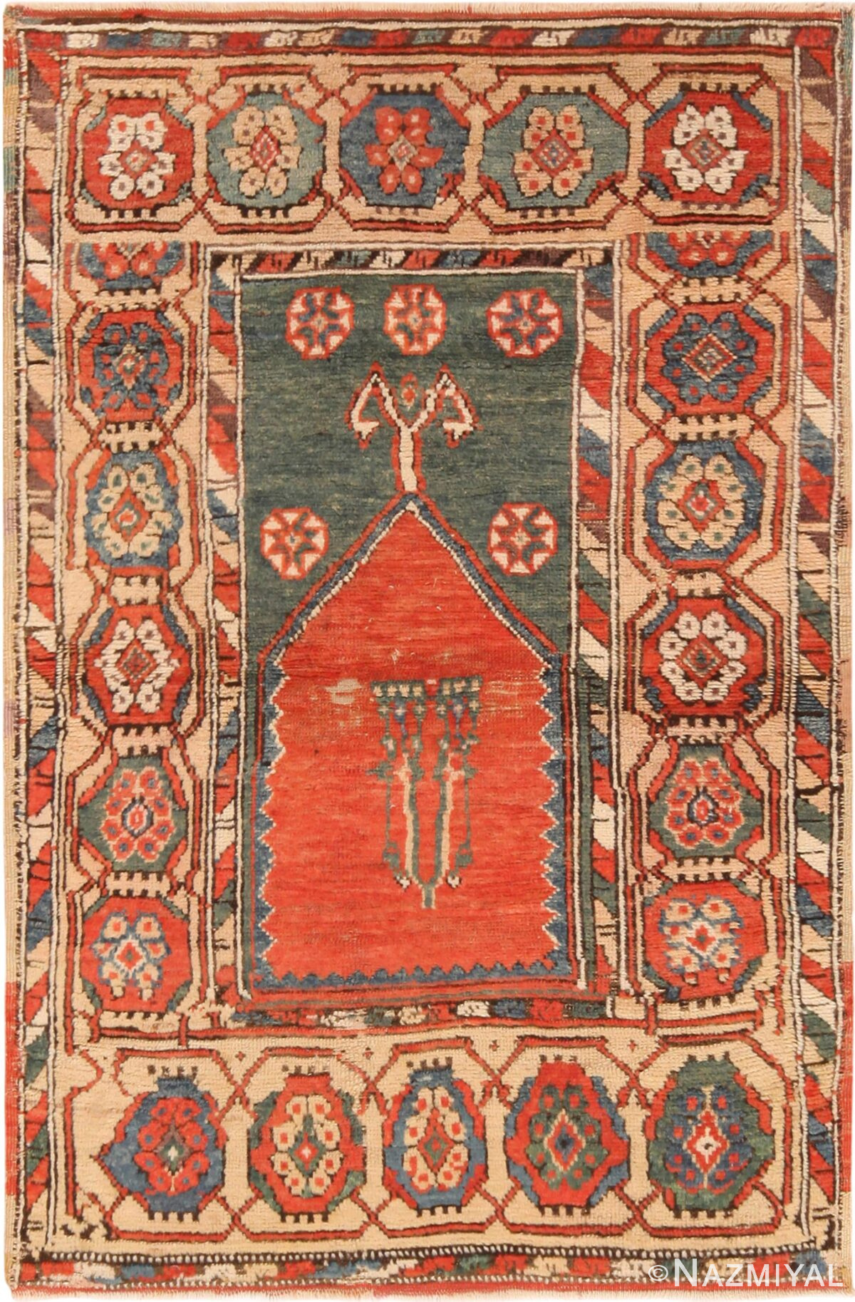 Superb Antique Turkish Konya Prayer Rug 71188 by Nazmiyal Antique Rugs