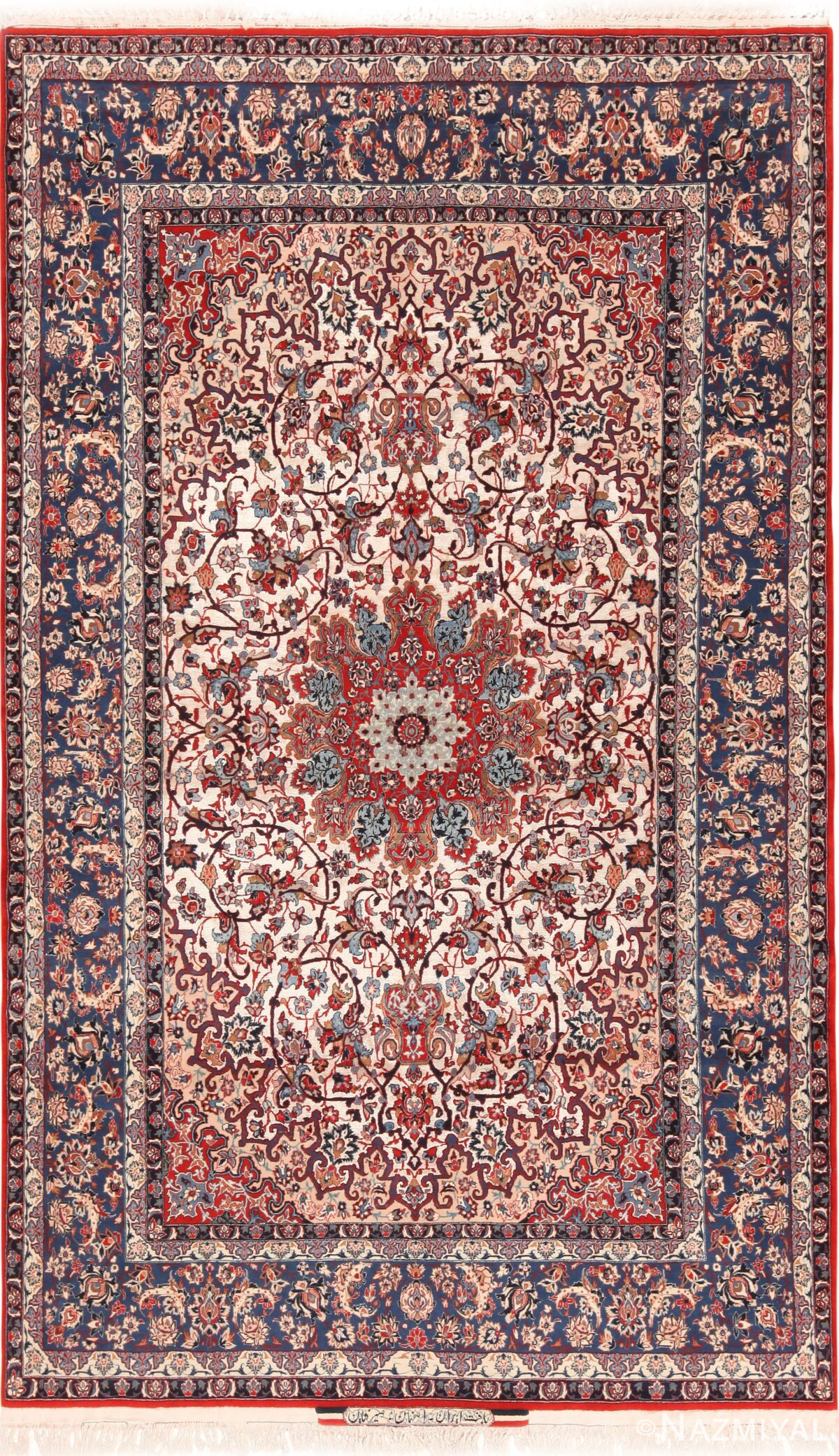 Superb Vintage Persian Isfahan Rug 71204 by Nazmiyal Antique Rugs