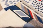 Back Of Spectacular Modern Geometric Swedish Style Area Rug 60896 by Nazmiyal Antique Rugs