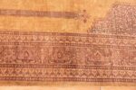 Border Of Silk Vintage Turkish Hereke Prayer Rug 70958 by Nazmiyal Antique Rugs