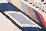 Weave Details Of Spectacular Modern Geometric Swedish Style Area Rug 60896 by Nazmiyal Antique Rugs
