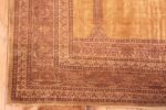 Corner Of Silk Vintage Turkish Hereke Prayer Rug 70958 by Nazmiyal Antique Rugs