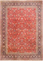 Large Antique Persian Kashan Dabir Rug 70970 by Nazmiyal Antique Rugs