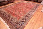 Side Of Large Antique Persian Kashan Dabir Rug 70970 by Nazmiyal Antique Rugs