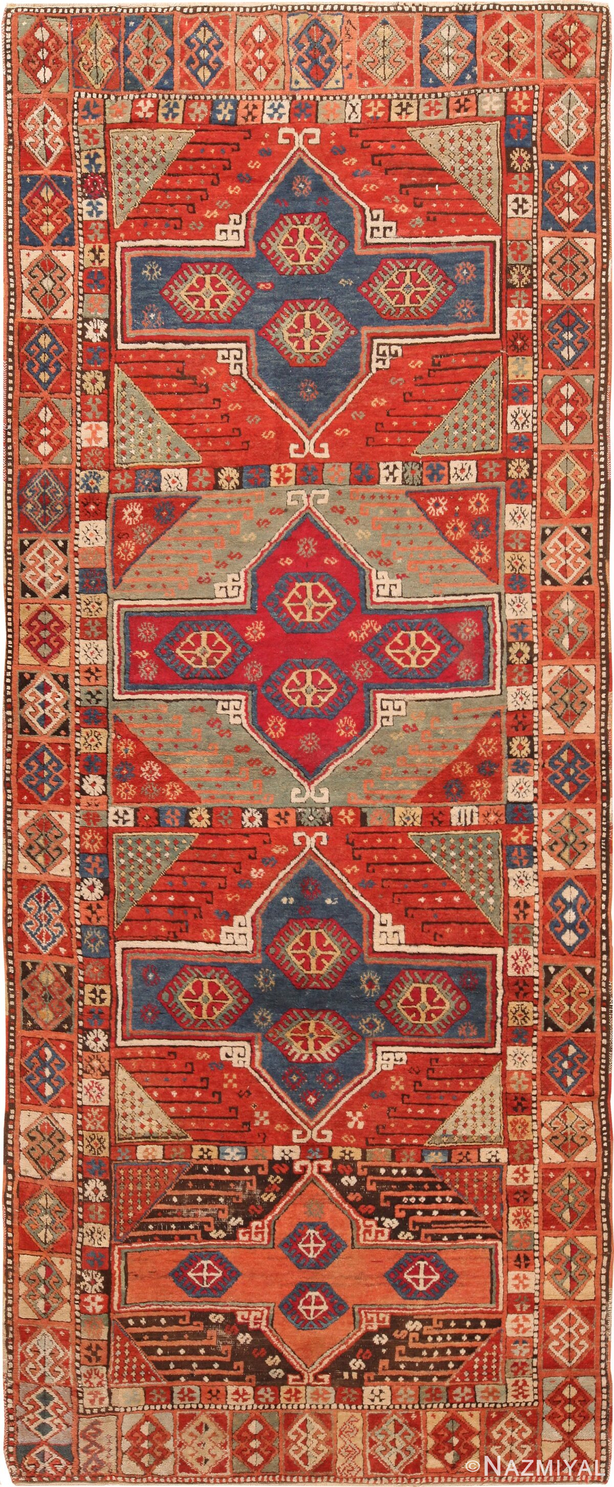 Antique Turkish Konya Rug 70988 by Nazmiyal Antique Rugs