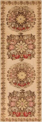 Antique Flat Woven Bessarabian Kilim Runner Rug 71327 by Nazmiyal Antique Rugs