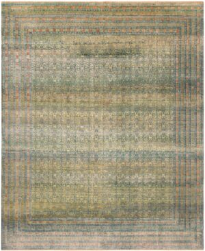Geometric Modern Silk Rug 60966 by Nazmiyal Antique Rugs