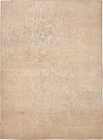 Oversized Decorative Contemporary Distressed Area Rug 60944 by Nazmiyal Antique Rugs