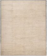 Room Size Cream Modern Distressed Rug 60939 by Nazmiyal Antique Rugs