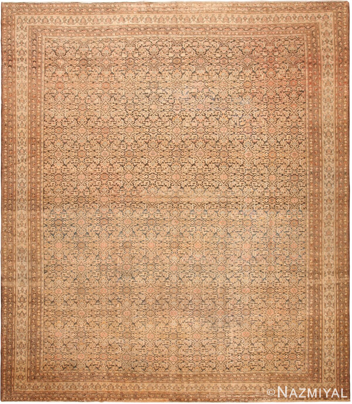 Large Geometric Antique Persian Malayer Rug 71338 by Nazmiyal Antique Rugs