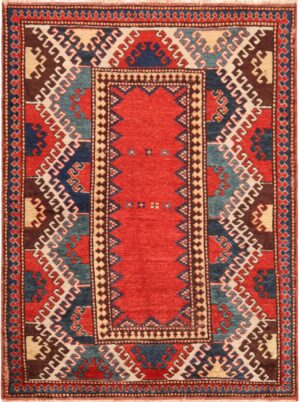 Antique Caucasian Borchalou Kazak Rug 71161 by Nazmiyal Antique Rugs